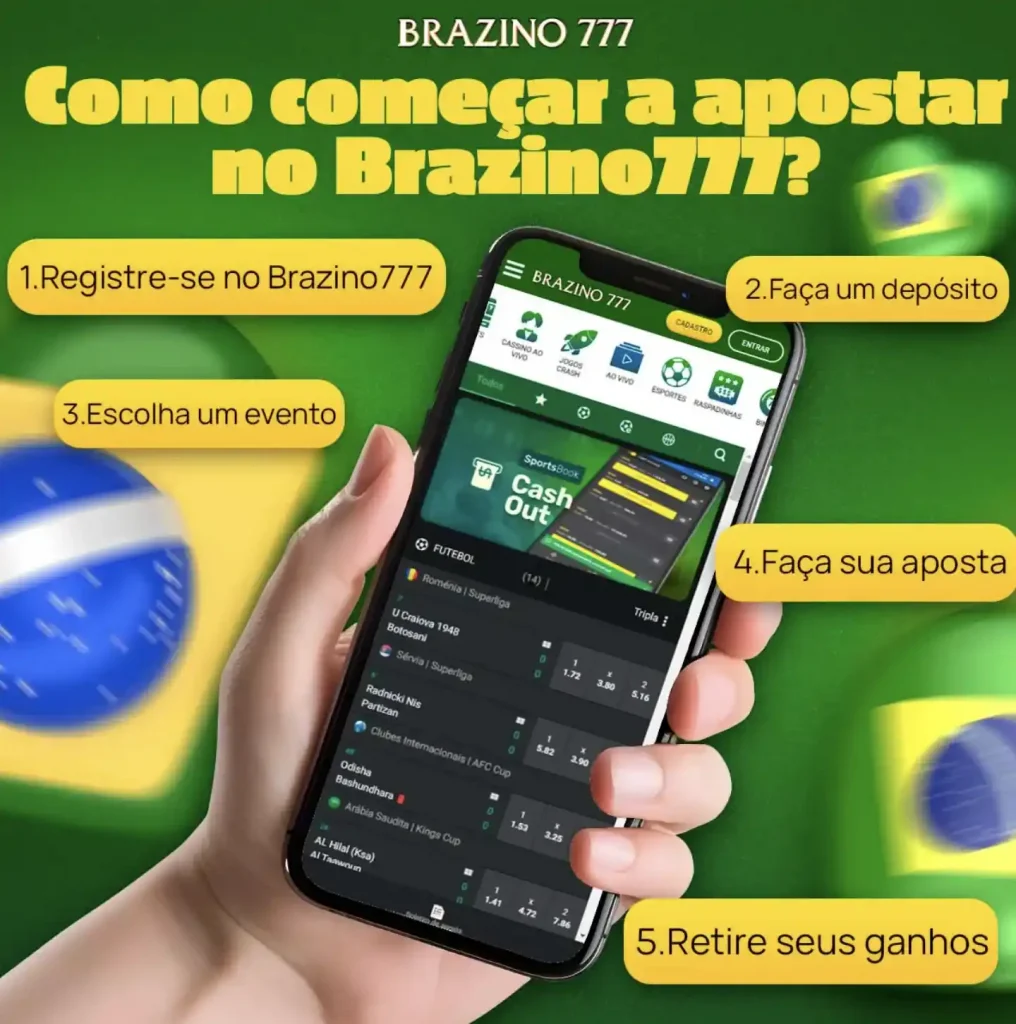 Como começar a apostar no Brazino777