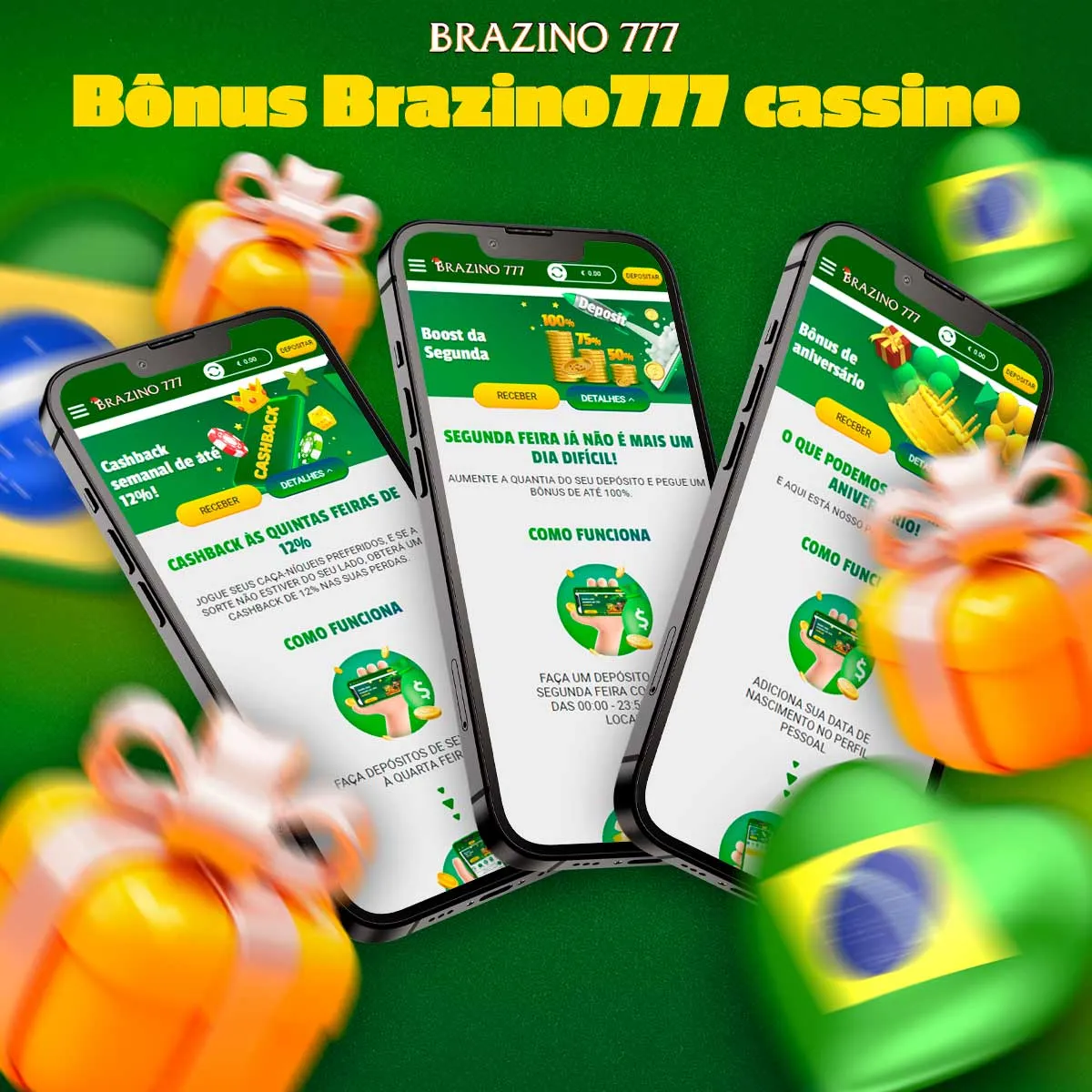 Bônus de boas-vindas do cassinoBrazino777