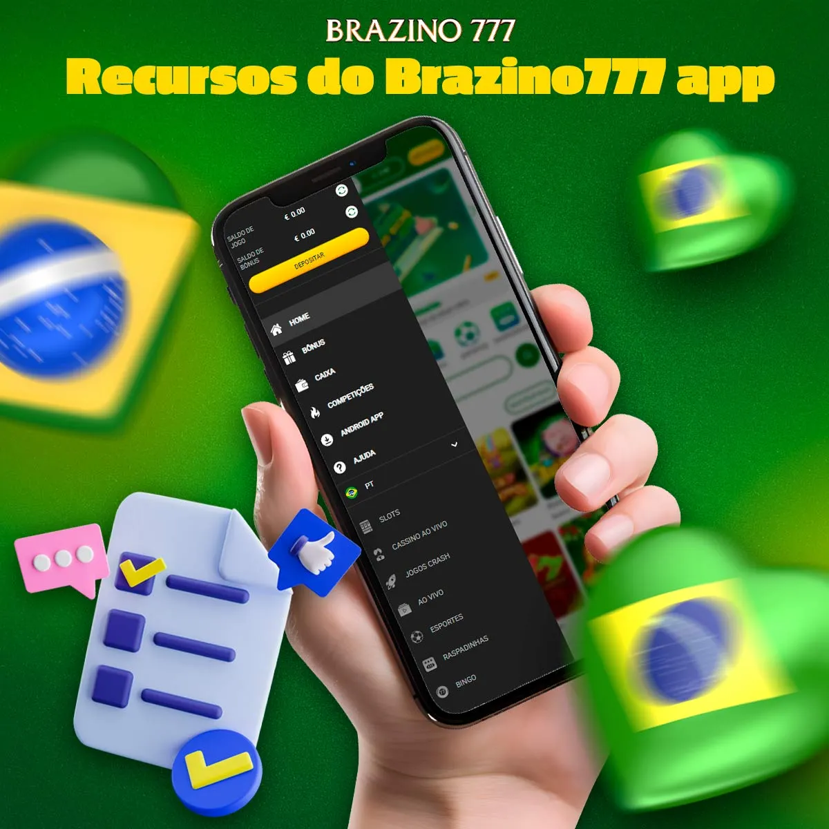 Principais vantagens do aplicativo Brazino777