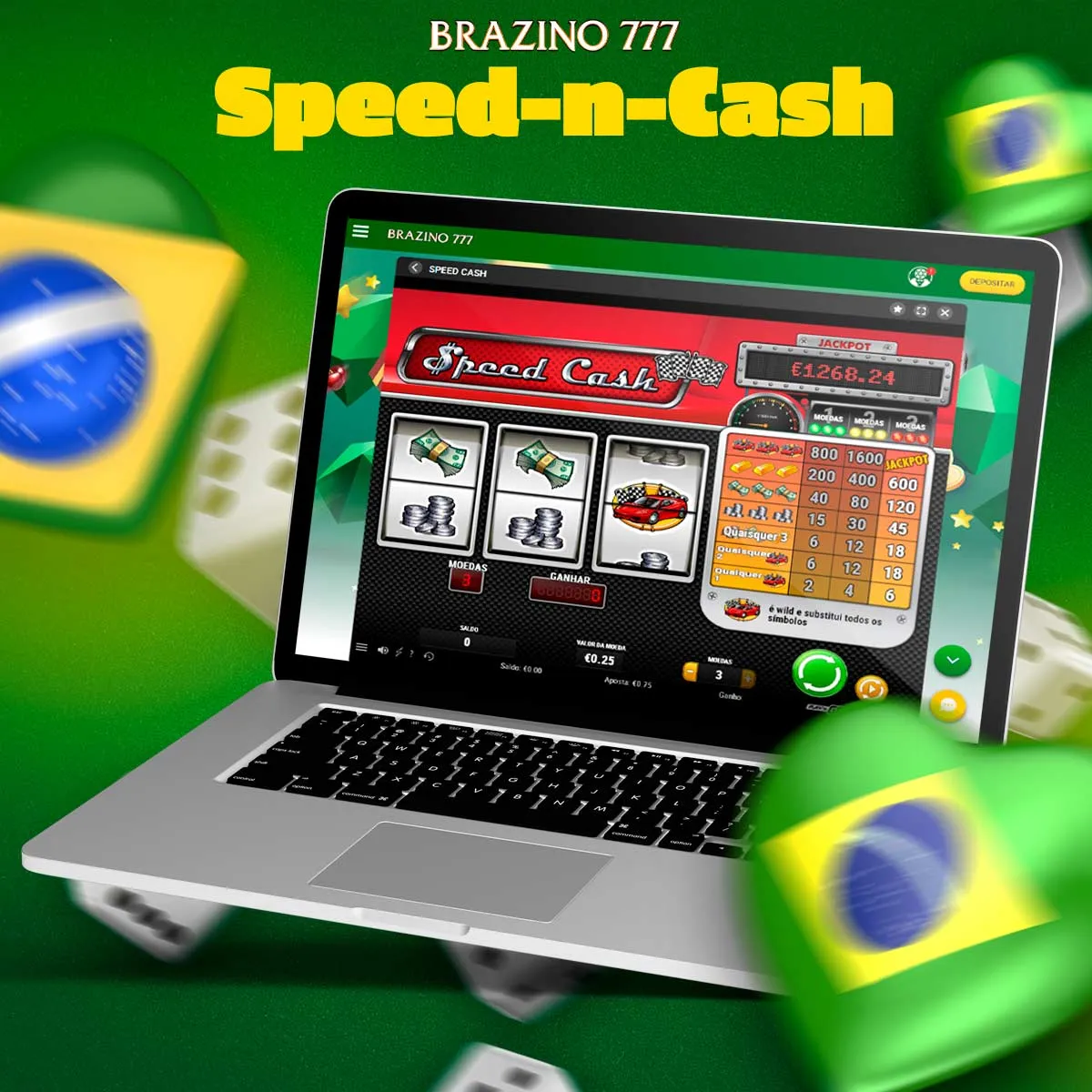 O popular jogo Speed-n-Cash Brazino777