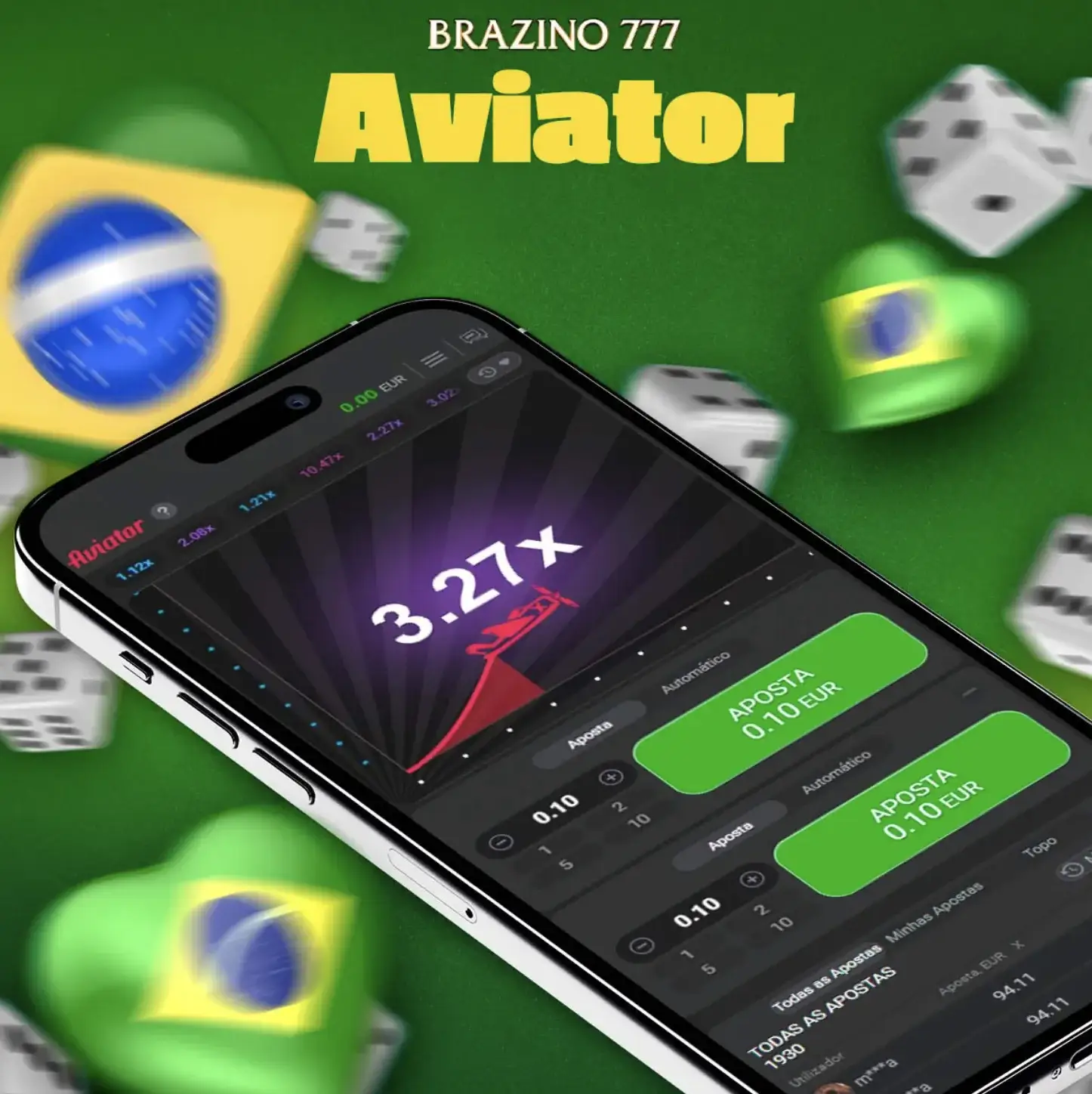 Jogue Brazino777 Aviator no celular